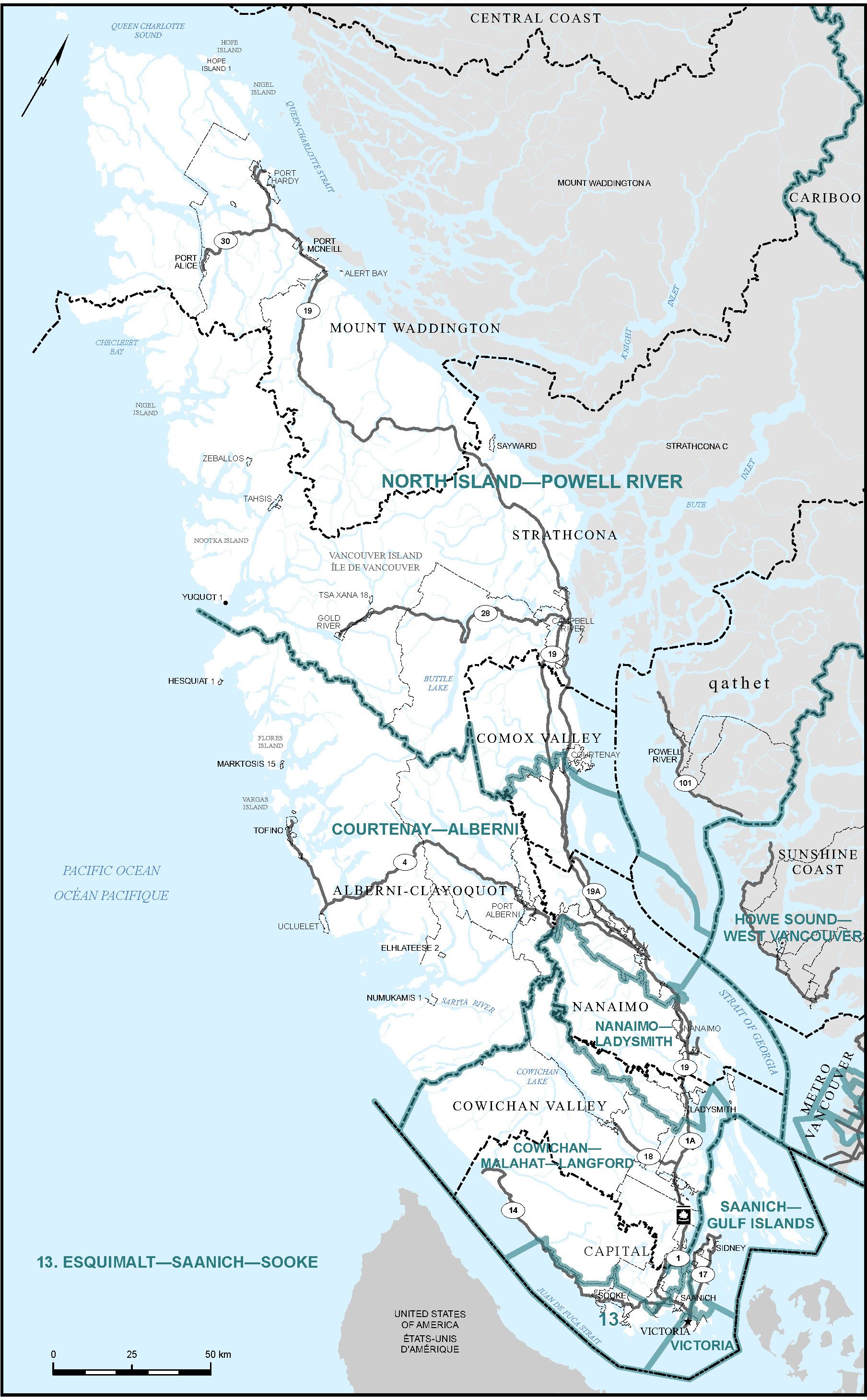 Map of Vancouver Island (Map 4)